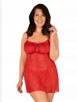 OB 4792 4XL/5XL RED Платье и трусики Blossmina