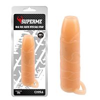 CN 3492 Насадка-удлинитель с вибрацией Real Feel Sleeve с кольцом 14 см