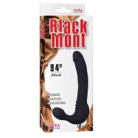 CN 9535 Страпон самофиксирующийся Black Mont с вибрацией