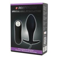 LB 1012 Пробка с вибрацией Pretty Love 12 виброрежимов черная