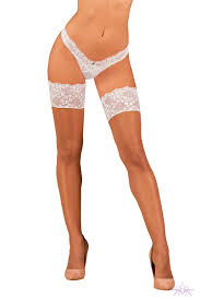 OB 2895 XL/2XL BEIGE Чулки с белой резинкой Heavenly ― FormulaSexa - VibeDoctor Оптовые заказы