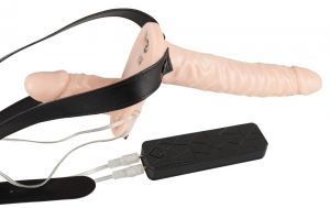 OR 567159 Страпон Strap on Duo реалистик с вибрацией ― FormulaSexa - VibeDoctor Оптовые заказы